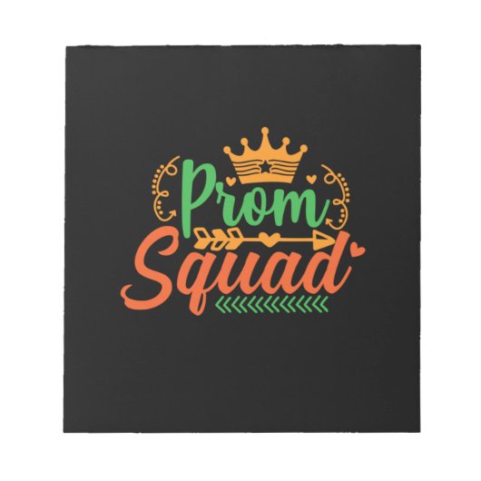 Lehrerin Art Prom Squad Notizblock (Vorderseite)