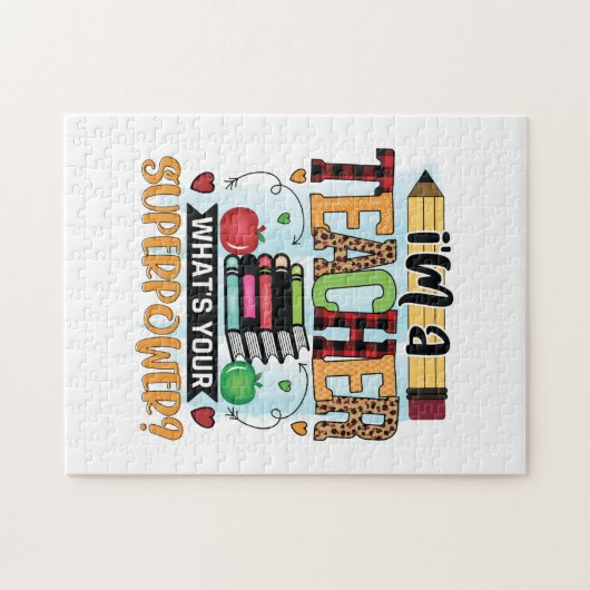 Lehrerin Art stolz auf einen Lehrer Puzzle (Horizontal)