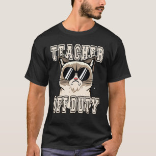 Lehrerin außer Dienst Grumpy Cat T-Shirt