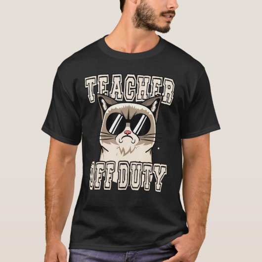 Lehrerin außer Dienst Grumpy Cat T-Shirt (Vorderseite)