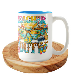 Lehrerin außer Dienst Sommerlaune Zweifarbige Tasse