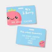 Lehrerin Ausweis (Vorder- & Rückseite)