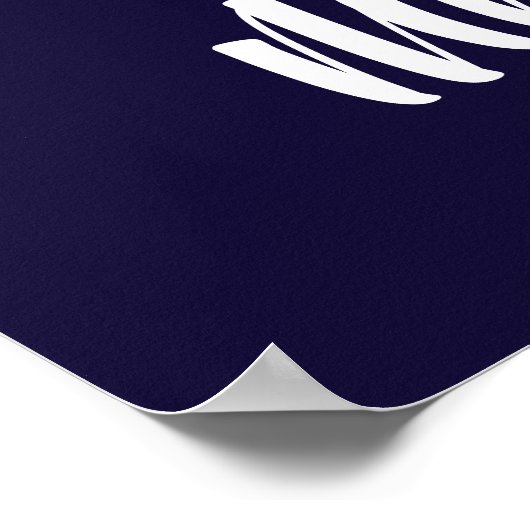 Lehrerin Begrüßungspapier Poster (Ecke)