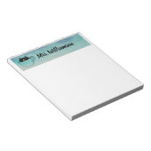 Lehrerin Beruflich Cat Kitten Notizblock (angewinkelt)