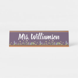 Lehrerin Berufliche Bläserin Schreibtischnamensplakette