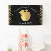 Lehrerin Bildung Abschluss Black Gold Banner (Insitu)