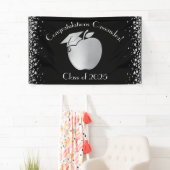 Lehrerin Bildung Abschluss Black Silver Banner (Insitu)