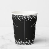 Lehrerin Bildung Abschluss Black Silver Pappbecher (Rechts)