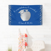 Lehrerin Bildung Abschluss Blue Silver Banner (Insitu)