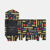 Lehrerin Bildung Chalkboard Abschluss Zelt Geschenkschachtel (Ungefaltet)