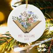 Lehrerin Blumenbücher Keramik Ornament