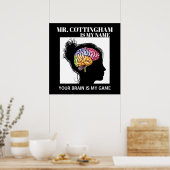 Lehrerin Brain Poster (Küche)