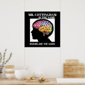 Lehrerin Brain Poster (Küche)
