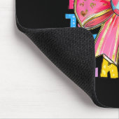 Lehrerin Bunny Coquette Bow Pencil Bunny Ostertag Mousepad (Ecke)