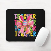 Lehrerin Bunny Coquette Bow Pencil Bunny Ostertag Mousepad (Mit Mouse)