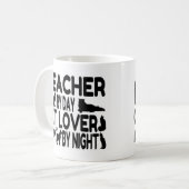 Lehrerin Cat Lover Kaffeetasse (Vorderseite Links)