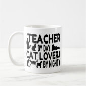 Lehrerin Cat Lover Kaffeetasse (Links)
