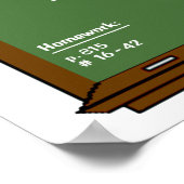 Lehrerin Chalkboard Poster (Ecke)
