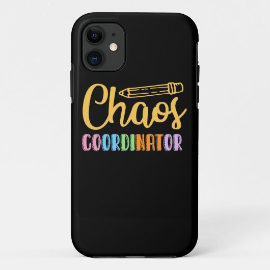 Lehrerin Chaos-Koordinator Case-Mate iPhone Hülle (Rückseite)