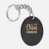 Lehrerin Chaos-Koordinator Schlüsselanhänger (Vorderseite links)