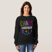 Lehrerin Chaos-Koordinator Sweatshirt (Vorne ganz)