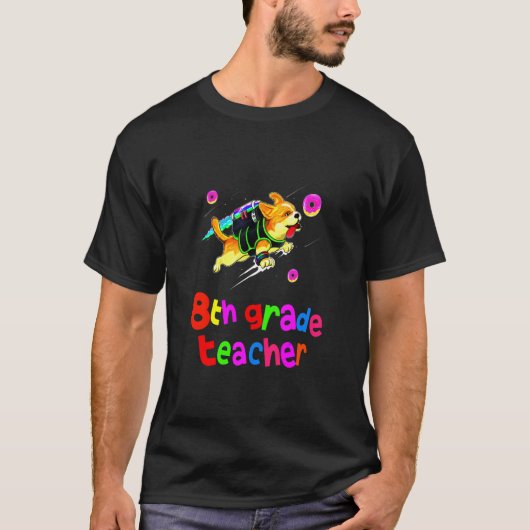 Lehrerin Corgi T-Shirt (Vorderseite)