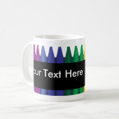 Lehrerin Crayon Design Custom Tasse 2 (Vorderseite Links)