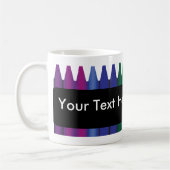 Lehrerin Crayon Design Custom Tasse 2 (Links)