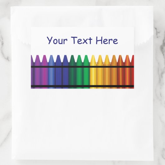 Lehrerin Crayons Sticker (Tasche)