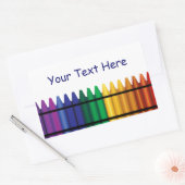 Lehrerin Crayons Sticker (Umschlag)