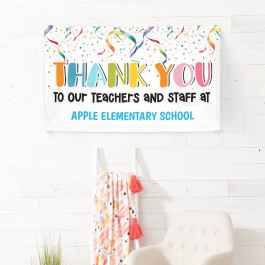 Lehrerin danke Ihnen Banner (Insitu)