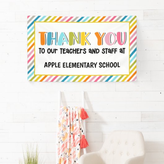 Lehrerin danke Ihnen Banner (Insitu)