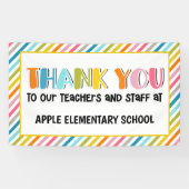 Lehrerin danke Ihnen Banner (Horizontal)