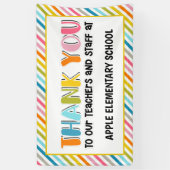 Lehrerin danke Ihnen Banner (Vertikal)