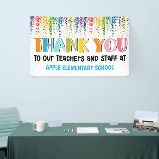 Lehrerin danke Ihnen Banner (Messeveranstaltung)