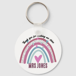 Lehrerin danke Ihnen, dass Sie mich in den Regenbo Schlüsselanhänger