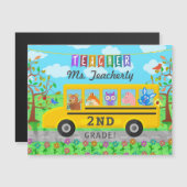 Lehrerin danke Ihnen Individuelle Name | Niedliche Magnetkarte (Vorne/Hinten)