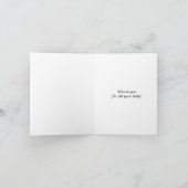 Lehrerin danke Ihnen Karte (Innenseite)