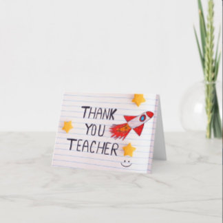 Lehrerin danke Ihnen Karte