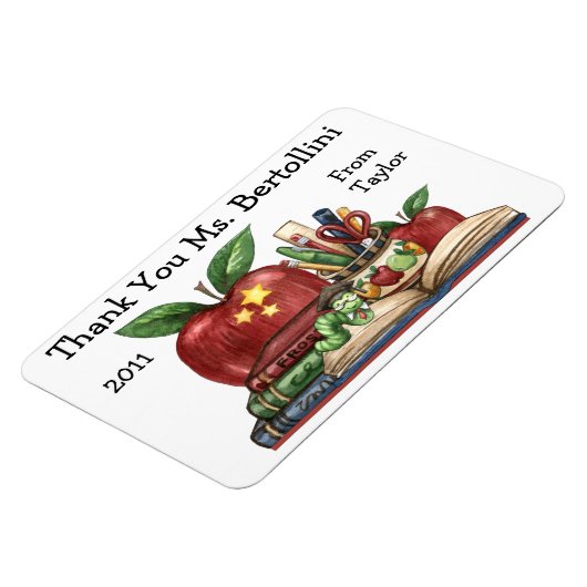 Lehrerin danke Ihnen Magnet (Linke Seite)