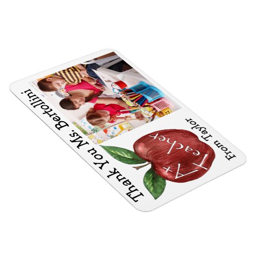 Lehrerin danke Ihnen Magnet (Rechte Seite)