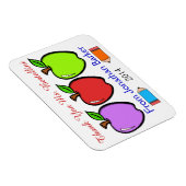 Lehrerin danke Ihnen Magnet (Rechte Seite)