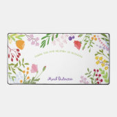 Lehrerin danke Ihnen Moderne Personalisierte Blume Schreibtischunterlage (Vorderseite)