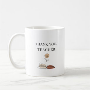 Lehrerin danke Ihnen Moderne Tasse der Minimalisti