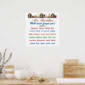 Lehrerin danke Ihnen Poster - SRF (Küche)