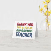 Lehrerin danke Ihnen Regenbogen Karte (Gelbe Blume)