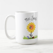 Lehrerin danke Ihnen Tasse - Personalisiert (Links)