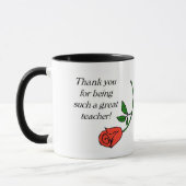Lehrerin danke Tasse (Links)