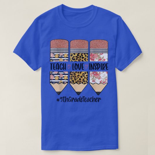 Lehrerin der 9. Klasse zurück zur Schule Lehrinspi T-Shirt (Design vorne)