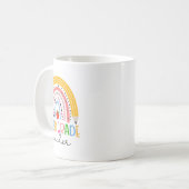 Lehrerin der dritten Klasse Zurück zur Schule Boho Kaffeetasse (Vorderseite Links)